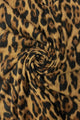 Bold Leopard Animal Print Frayed Scarf