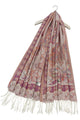 Woven Paisley Print Pashmina Tassel Scarf