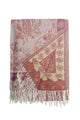 Woven Paisley Print Pashmina Tassel Scarf