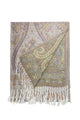 Woven Paisley Floral Pashmina Tassel Scarf