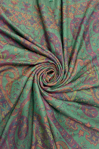 Woven Paisley Floral Pashmina Tassel Scarf