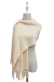 Soft Plain Wool Tassel Blanket Scarf