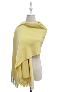 Soft Plain Wool Tassel Blanket Scarf