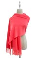 Soft Plain Wool Tassel Blanket Scarf