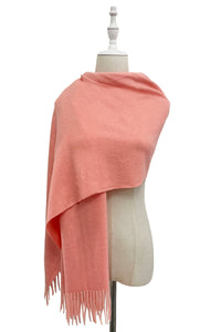 Soft Plain Wool Tassel Blanket Scarf