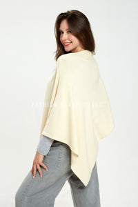 Cosy Plain Wool Poncho