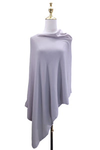 Cosy Plain Wool Poncho