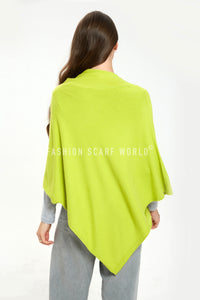 Cosy Plain Wool Poncho