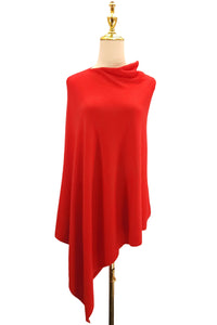 Cosy Plain Wool Poncho