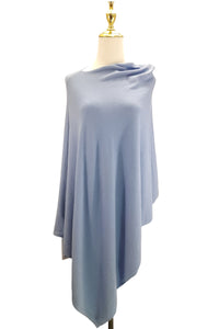 Cosy Plain Wool Poncho