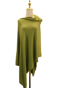 Cosy Plain Wool Poncho