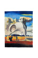 Dali The Persistence Of Memory Art Print Reversible Wool Frayed Scarf