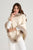 Faux Fur Trim Wool Poncho