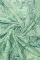 Palm Tree Leaf Print Tassel Scarf