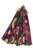 Botanical Floral And Toadstool Print Frayed Scarf