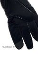 Plain Ruched Faux Fur Trim Gloves