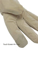 Plain Ruched Faux Fur Trim Gloves