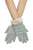 Plain Ruched Faux Fur Trim Gloves