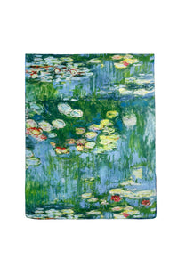 Manet 'Jeanne Demarsy'/Monet 'Water Lily' Reversible Silk Scarf