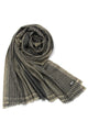 Fine Diamond Pattern Pure Cashmere Scarf