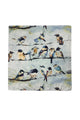 Birds on Branch Print Silk Square Scarf