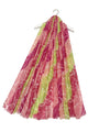 Abstract Summer Stripe Frayed Scarf