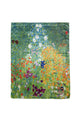 Klimt 'Flower Garden'/Monet 'Water Lily' Reversible Silk Scarf