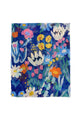 Bright Floral Meadow Frayed Scarf