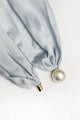 Elegant Plain Pearl Magnetic Clasp Scarf