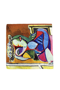 Picasso 'Girl with Two Faces' Silk Square Scarf