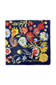 Vibrant Wildflower Print Square Scarf