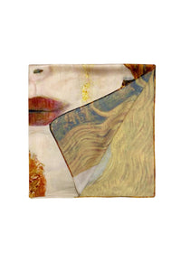 Klimt 'The Kiss/Golden Tears' Silk Square Scarf