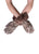 Faux Fur Trim & Snakeskin Print Touch - Fashion Scarf World