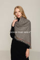 Colour Stitched Edge Square Frayed Scarf - Fashion Scarf World