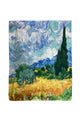 Van Gogh 'Wheat Field with Cypresses' Print Silk Scarf