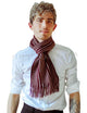 Vertical Stripe Knitted Tassel Unisex Scarf - Fashion Scarf World