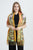 Klimt 'Portrait Of Adele' Print Wool Tassel Scarf