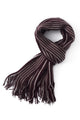 Vertical Stripe Knitted Tassel Unisex Scarf - Fashion Scarf World