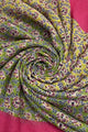 Bright Ditsy Floral Print Tassel Scarf