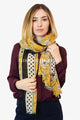 Pretty Flowers With Polka Dot Border Scarf - Fashion Scarf World