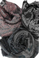 Aztec & Diamond Print Frayed Wrap - Fashion Scarf World